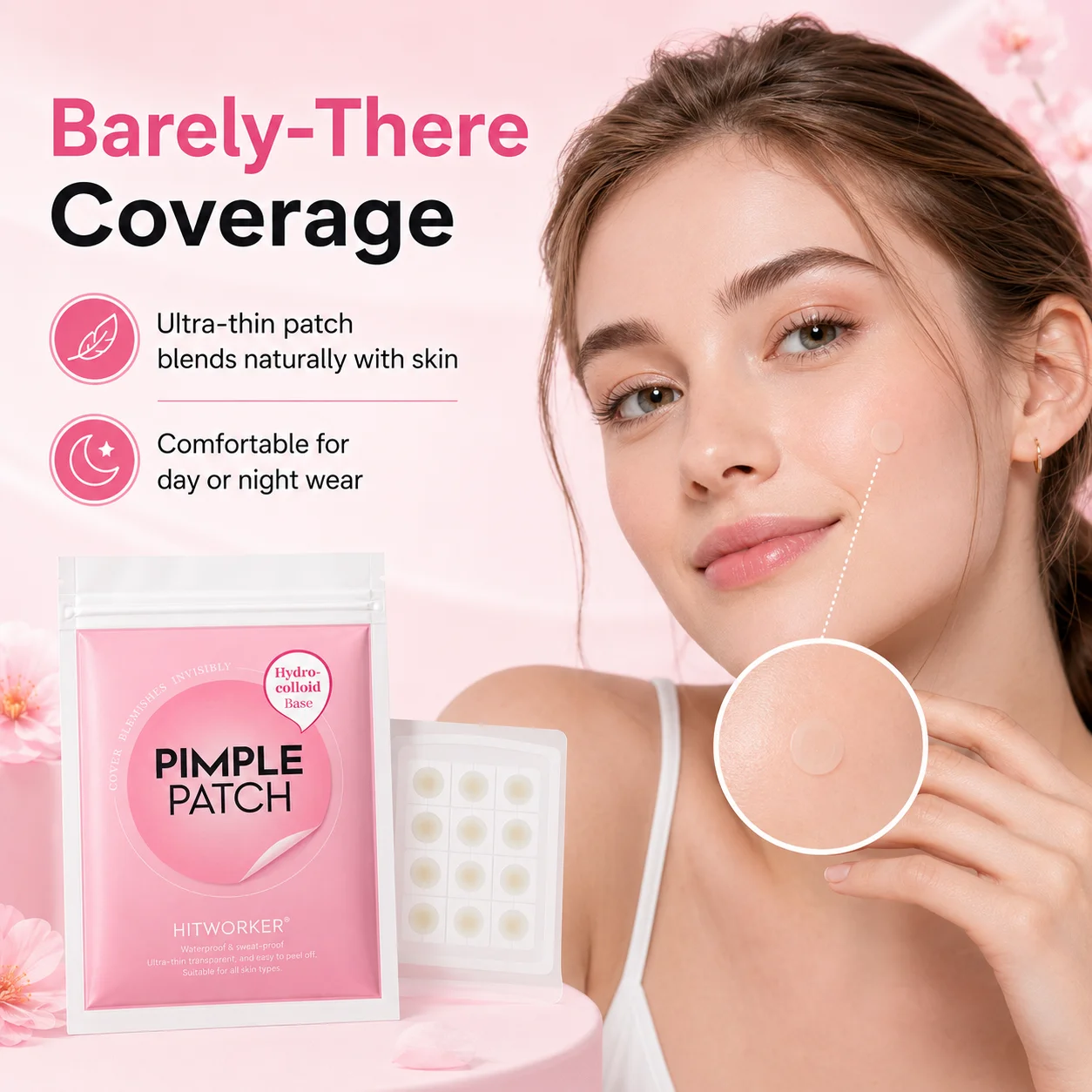 12pcs Invisible Round Acne Patches for Parties, Fashion Accessory, Hydrocolloid Pimple Stickers, Covers & Conceals Acne,
12pcs Invisible Round Acne Patches for Parties, Fashion Accessory, Hydrocolloid Pimple Stickers, Covers & Conceals Acne,
