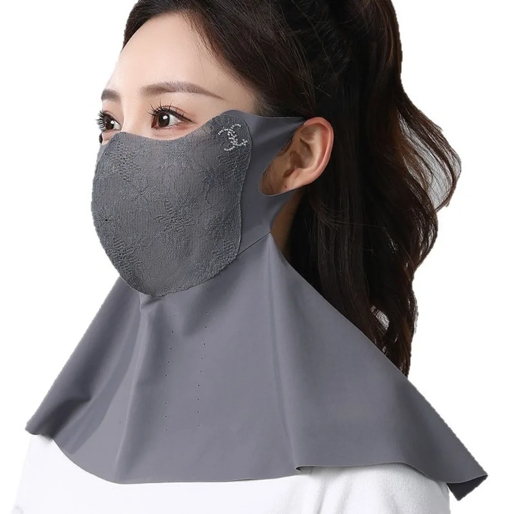 Новая кружевная вышивка, ледяная шелковая солнцезащитная маска, моющаяся дышащая маска для лица, Gini, анти-УФ-защита UPF50 + бандана, шарфы унисекс 
Новая кружевная вышивка, ледяная шелковая солнцезащитная маска, моющаяся дышащая маска для лица, Gini, анти-УФ-защита UPF50 + бандана, шарфы унисекс