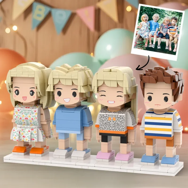 Customizable 4 People Cute Face Custom Brick Full Body Happy Children's Day character Building blocks my custom brickfigures
Customizable 4 People Cute Face Custom Brick Full Body Happy Children's Day character Building blocks my custom brickfigures