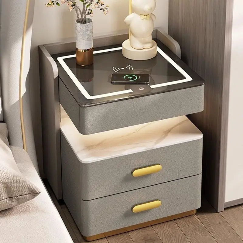 Smart Home Bedside Table, Wireless Charging Password Lock, Three-layer Bedroom Storage, Solid Wood Storage, Bedside Cabinet
Smart Home Bedside Table, Wireless Charging Password Lock, Three-layer Bedroom Storage, Solid Wood Storage, Bedside Cabinet