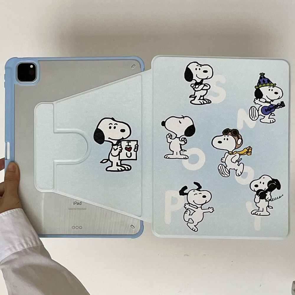 Rotating Tablet Case for iPad 11th A16 Cover with Pencil Holder 10th 10.9 Air 2024 2025 Pro 11 10.5 10.2 9.7 Mini6 Snoopy
Rotating Tablet Case for iPad 11th A16 Cover with Pencil Holder 10th 10.9 Air 2024 2025 Pro 11 10.5 10.2 9.7 Mini6 Snoopy