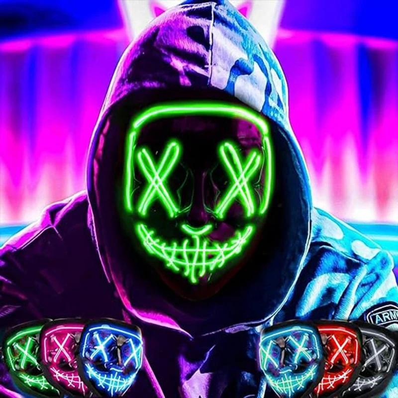 Halloween Mask Costume LED Purge Mask Light Up Mask With LED Gloves Masquerades Parties Carnival Gifts
Halloween Mask Costume LED Purge Mask Light Up Mask With LED Gloves Masquerades Parties Carnival Gifts