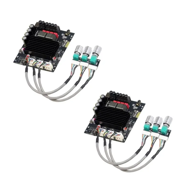 AT82-2PCS T1002P Upgrade 100Wx 2 Bluetooth Digital Amplifier Board Audio Stereo Equalizer High Bass Adjustment TPA3221
AT82-2PCS T1002P Upgrade 100Wx 2 Bluetooth Digital Amplifier Board Audio Stereo Equalizer High Bass Adjustment TPA3221