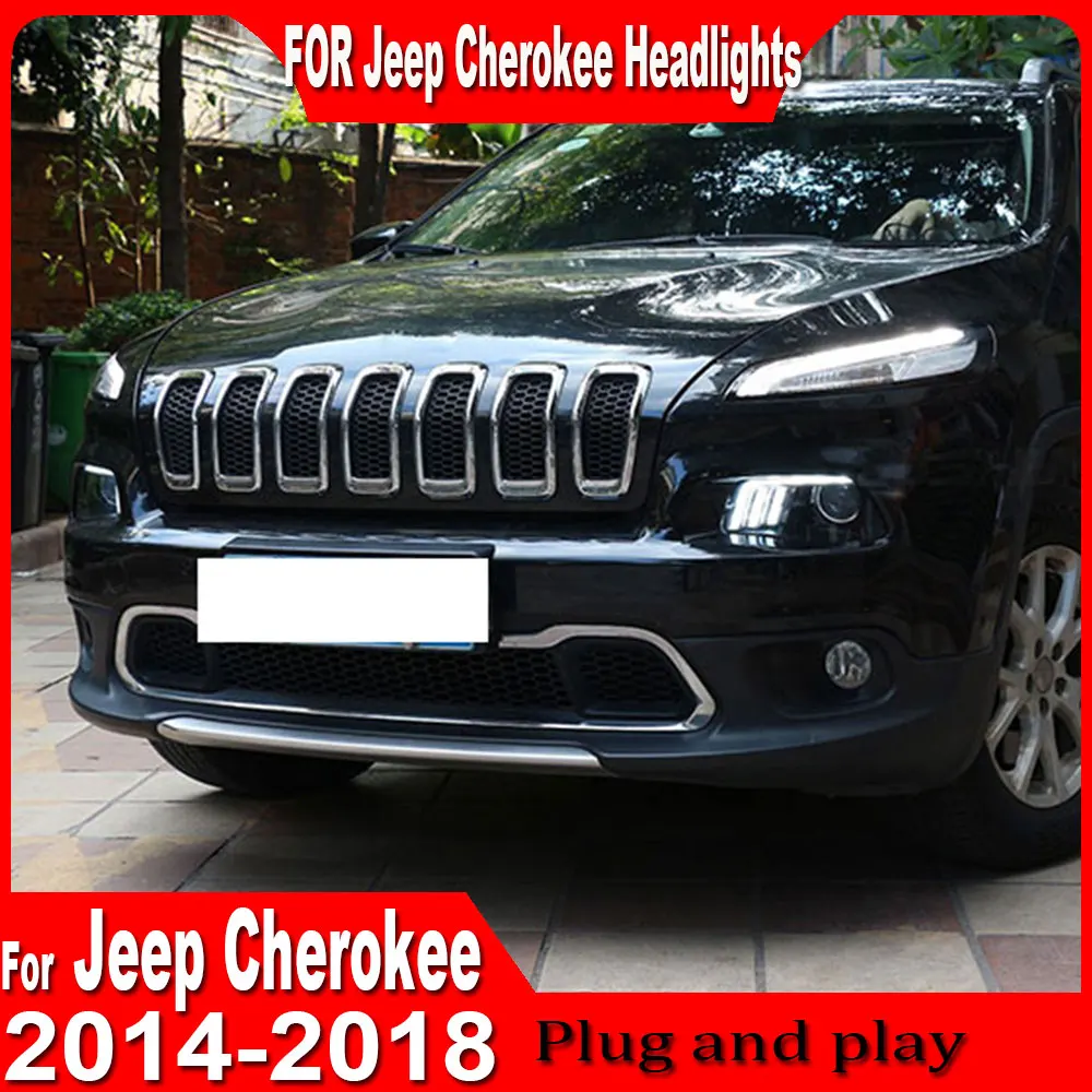 Headlight For Jeep Cherokee 2014-2018 for Cherokee Retrofit Headlight Assembly Kit with Clear Lens Daytime Running
Headlight For Jeep Cherokee 2014-2018 for Cherokee Retrofit Headlight Assembly Kit with Clear Lens Daytime Running
