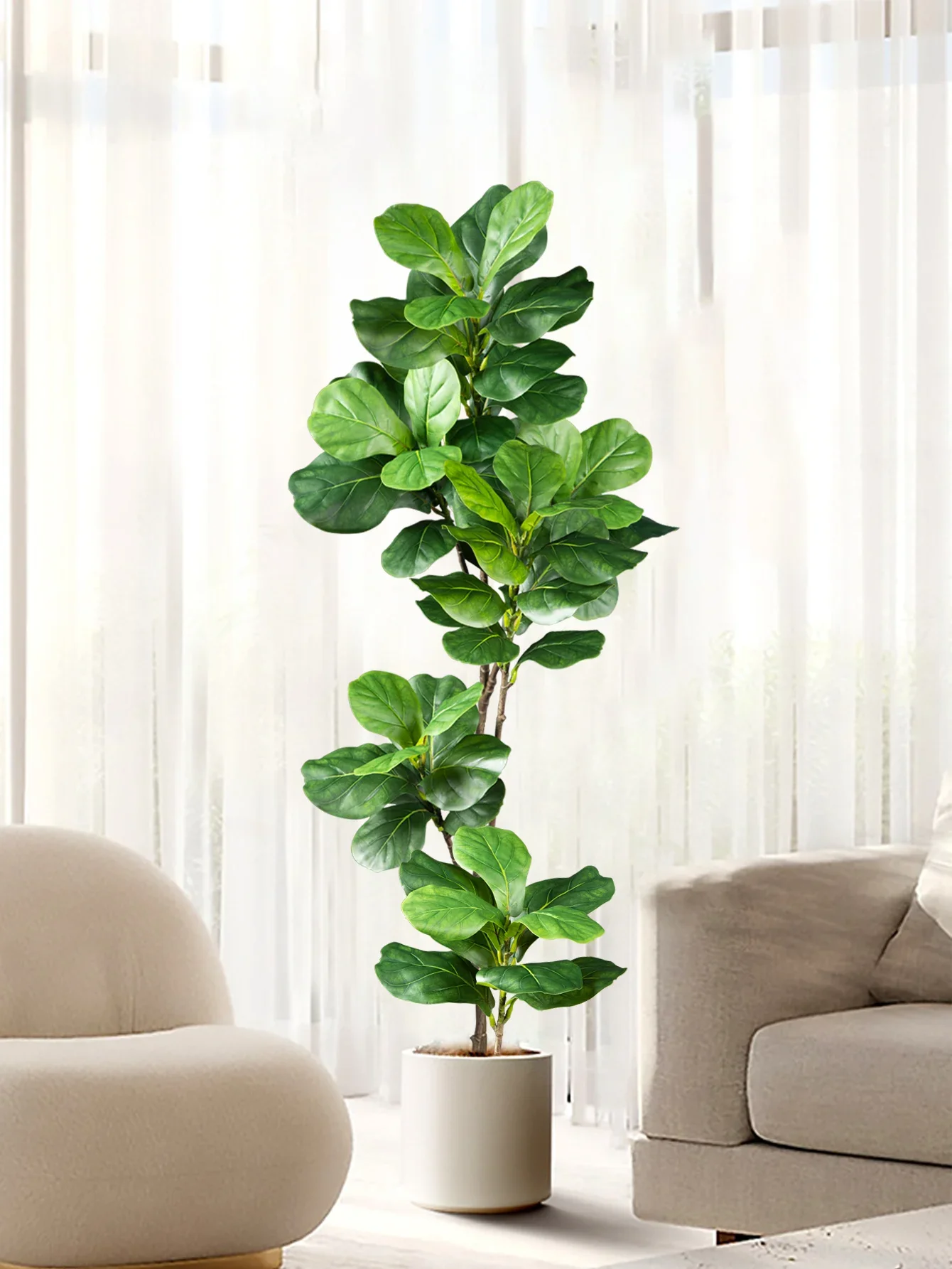 70-135cm Large Artificial Ficus Tree Fake Rubber Plants Branch Plastic Fiddle Leaves for Home Garden Indoor Outdoor Decor
70-135cm Large Artificial Ficus Tree Fake Rubber Plants Branch Plastic Fiddle Leaves for Home Garden Indoor Outdoor Decor