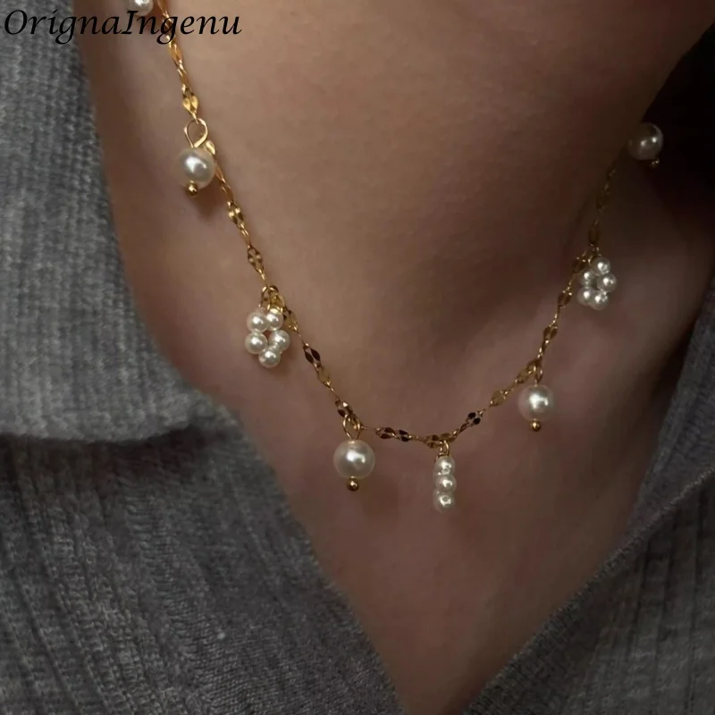 14K Gold Filled Pearls Necklace for Women Handmade Dainty flowers Choker Tarnish Resistant Hypoallergenic Women Jewelry
14K Gold Filled Pearls Necklace for Women Handmade Dainty flowers Choker Tarnish Resistant Hypoallergenic Women Jewelry