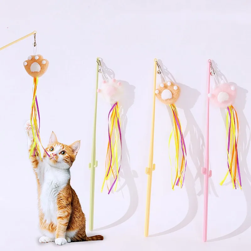 Cat Toys Tassel Sticks Interactive Cat Toy Long Handle Teaser Stick Toys for Cats Teasing Self-hi Tassels Kitten Toy with Bell
Cat Toys Tassel Sticks Interactive Cat Toy Long Handle Teaser Stick Toys for Cats Teasing Self-hi Tassels Kitten Toy with Bell