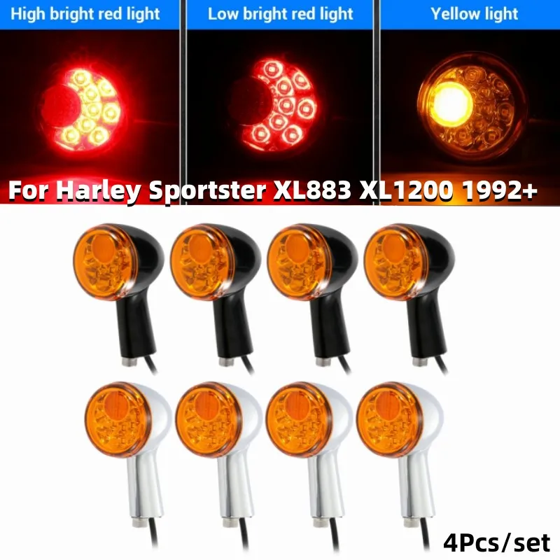 4 шт./комплект, фонарь для поворота мотоцикла Harley Sportster XL883 XL1200 1992 +
4 шт./комплект, фонарь для поворота мотоцикла Harley Sportster XL883 XL1200 1992 +