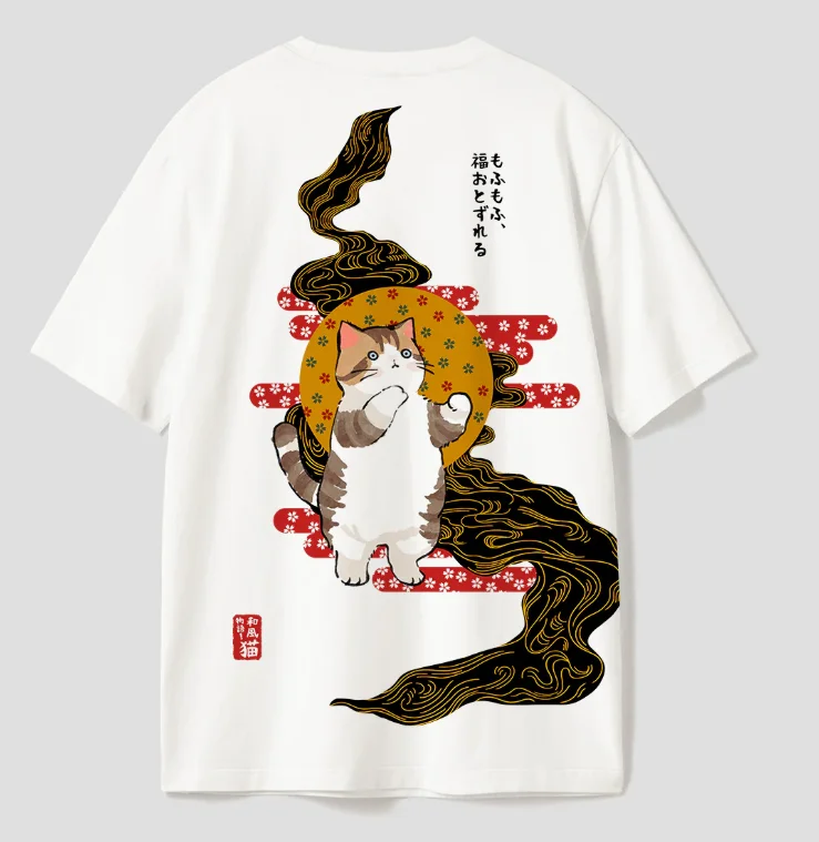 Japanese Style Lucky Cat Short-sleeved Printed T-shirt Top Unisex Kawaii Neko Ukiyo-e Casual Streetwear for Daily Wear & Hangout
Japanese Style Lucky Cat Short-sleeved Printed T-shirt Top Unisex Kawaii Neko Ukiyo-e Casual Streetwear for Daily Wear & Hangout