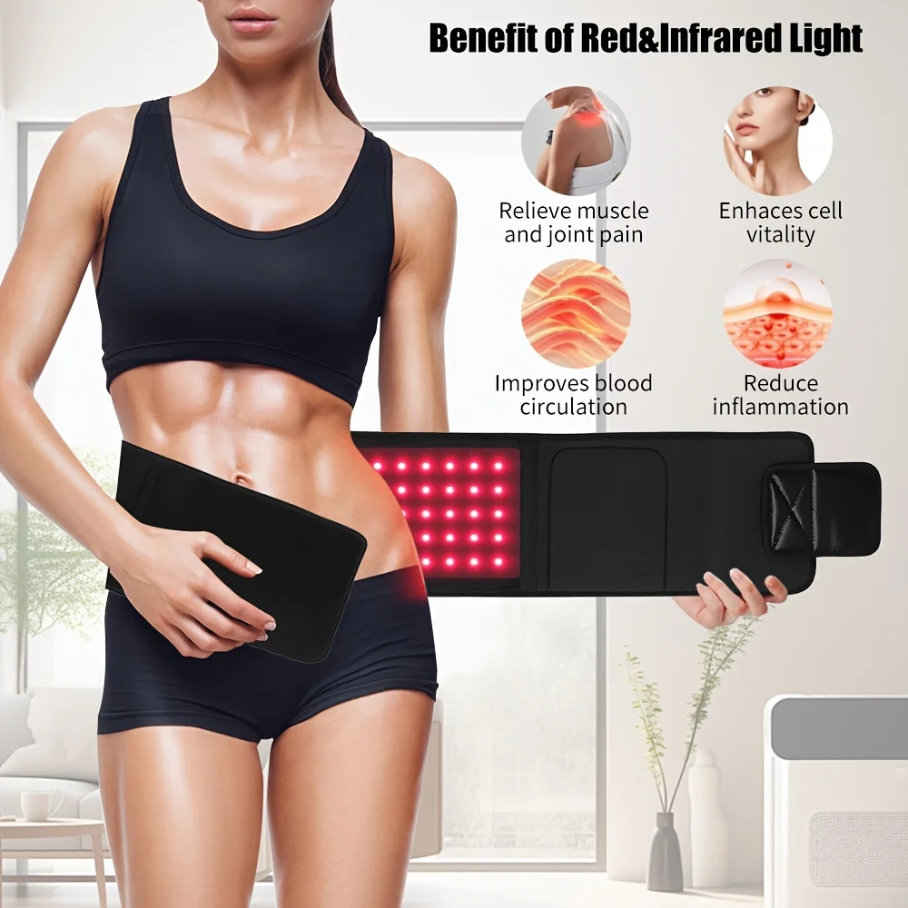 Red light therapy belt, near-infrared light therapy and red light therapy are used on the body to relax muscles and reduce infla
Red light therapy belt, near-infrared light therapy and red light therapy are used on the body to relax muscles and reduce infla