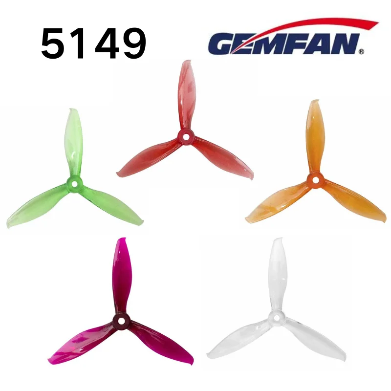 Flash 5149 Prop 5 Inch tri-blade Gemfan Propeller 3 Blade PC CW CCW for RC FPV Racing Drone Multirotor Compatible T-motor 6Pair
Flash 5149 Prop 5 Inch tri-blade Gemfan Propeller 3 Blade PC CW CCW for RC FPV Racing Drone Multirotor Compatible T-motor 6Pair
