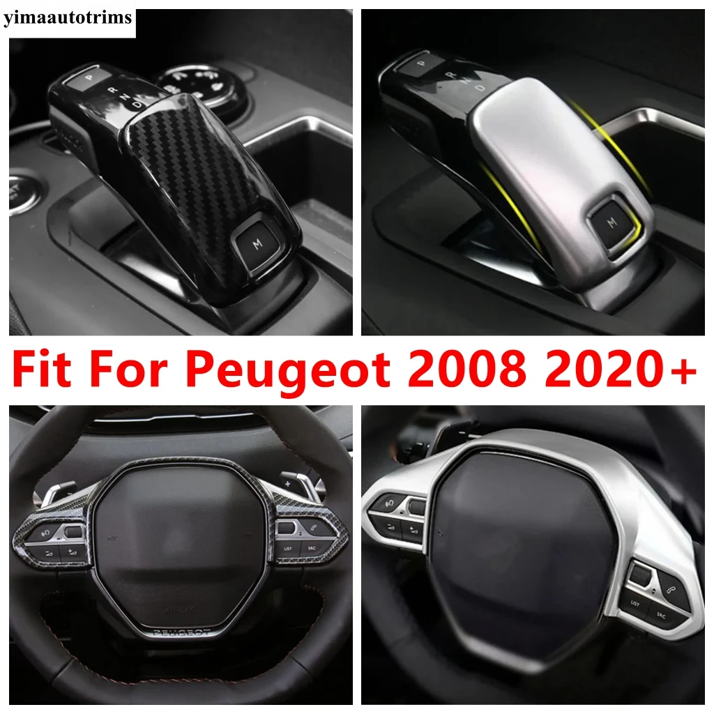 Gear Shift Knob Head Handle / Steering Wheel Frame Decoration Cover Trim ABS Interior Accessories For Peugeot 2008 2020 - 2022
Gear Shift Knob Head Handle / Steering Wheel Frame Decoration Cover Trim ABS Interior Accessories For Peugeot 2008 2020 - 2022