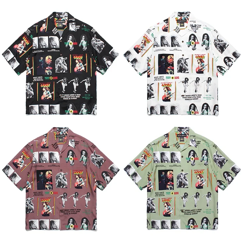 WACKO MARIA Beach Style Casual Vacation Hawaiian Short Sleeve Shirt Quality Brand Cuban Neck Mens Womens Shirt Tops
WACKO MARIA Beach Style Casual Vacation Hawaiian Short Sleeve Shirt Quality Brand Cuban Neck Mens Womens Shirt Tops