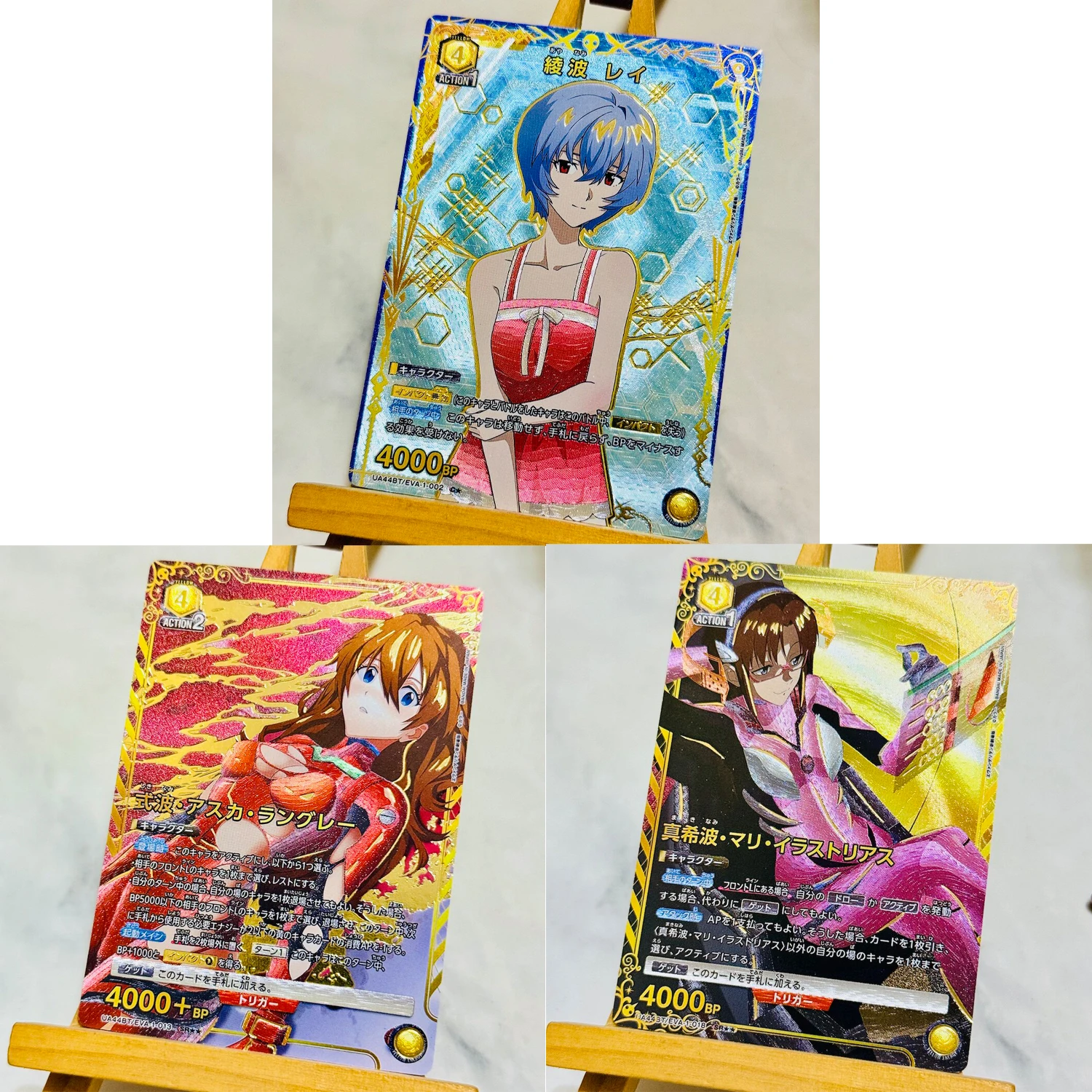 3Pcs/set Diy Self Made Goddess Story Ayanami Rei Collection Card Coarse Flash Hot Stamping Asuka Langley Soryu Gift Toys
3Pcs/set Diy Self Made Goddess Story Ayanami Rei Collection Card Coarse Flash Hot Stamping Asuka Langley Soryu Gift Toys