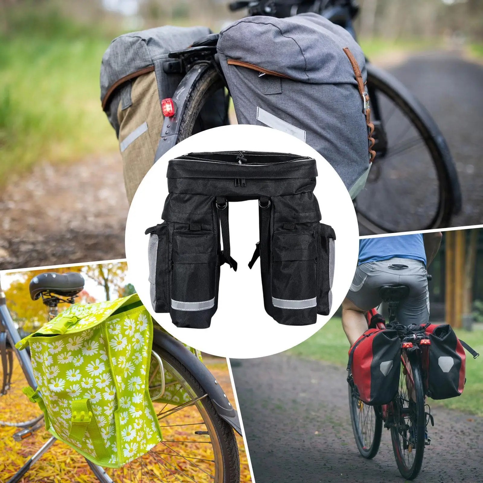 Велосумка для турингового велосипеда из полиэстера, задний багажник-органайзер с светоотражающими полосами для приключений на горном велосипеде
Велосумка для турингового велосипеда из полиэстера, задний багажник-органайзер с светоотражающими полосами для приключений на горном велосипеде