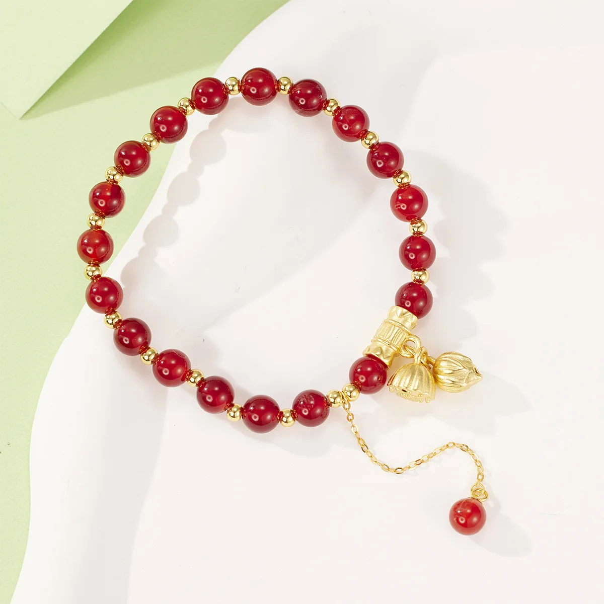 S925 Sterling Silver 6mm Red Agate Bead Bracelet Women New Oriental Lotus Pod Luck Beads With Tassel Handmade Natural Stone Gift
S925 Sterling Silver 6mm Red Agate Bead Bracelet Women New Oriental Lotus Pod Luck Beads With Tassel Handmade Natural Stone Gift