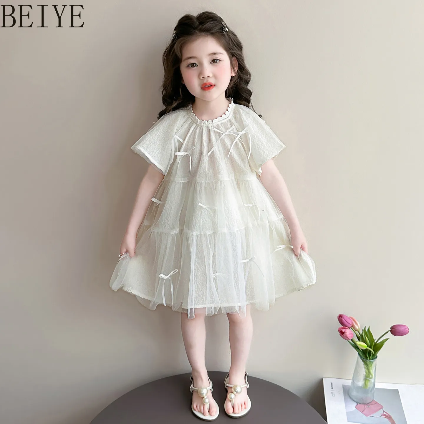 Girls Casual Dresses 2026 New Summer Children's Clothing Cute and Sweet Stylish Kawaii Princess Short Sleeve Dress for Kids
Girls Casual Dresses 2026 New Summer Children's Clothing Cute and Sweet Stylish Kawaii Princess Short Sleeve Dress for Kids