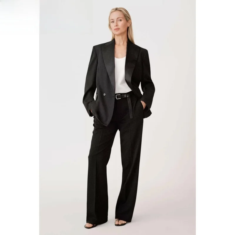 New Summer 2025 Women's Double-Breasted Color Blo Collar Long Sve Straight Leg Suit Casual Jaet Commute Sle Regular Fit
New Summer 2025 Women's Double-Breasted Color Blo Collar Long Sve Straight Leg Suit Casual Jaet Commute Sle Regular Fit
