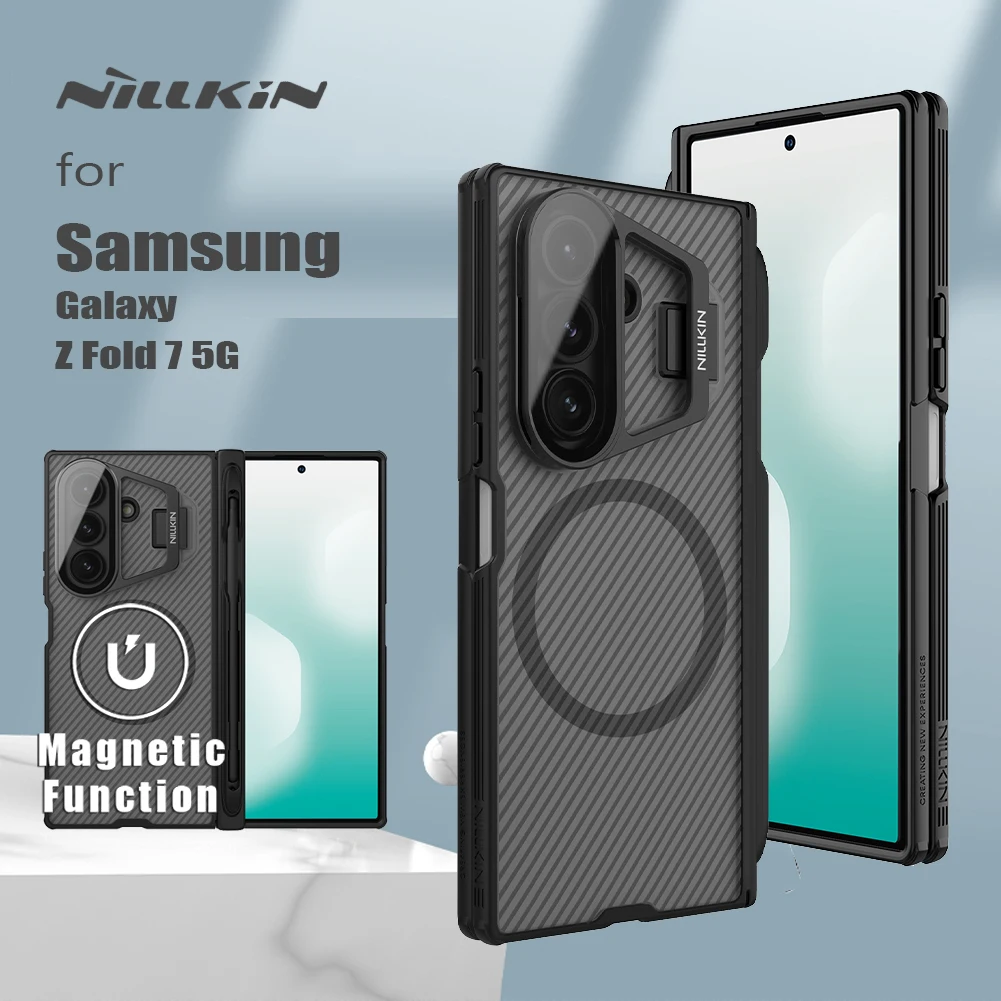 For Samsung Galaxy Z Fold 7 5G Nillkin Case Camshield Prop with Customs S-Pen Magnetic Transparency Camera Stand Cover Protector
For Samsung Galaxy Z Fold 7 5G Nillkin Case Camshield Prop with Customs S-Pen Magnetic Transparency Camera Stand Cover Protector