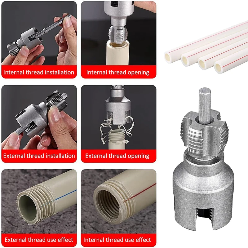 High-Speed DN15 DN20 Double-Ended Internal And External Pipe Threading Tools Electric Drill 4/6 Points Water Pipe Cutting Tool
High-Speed DN15 DN20 Double-Ended Internal And External Pipe Threading Tools Electric Drill 4/6 Points Water Pipe Cutting Tool