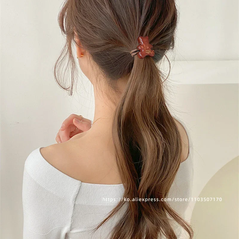 Korean FRANCE teddy bear hair loop, meatball head tied high ponytail, rubber band hair rope, high-quality
Korean FRANCE teddy bear hair loop, meatball head tied high ponytail, rubber band hair rope, high-quality