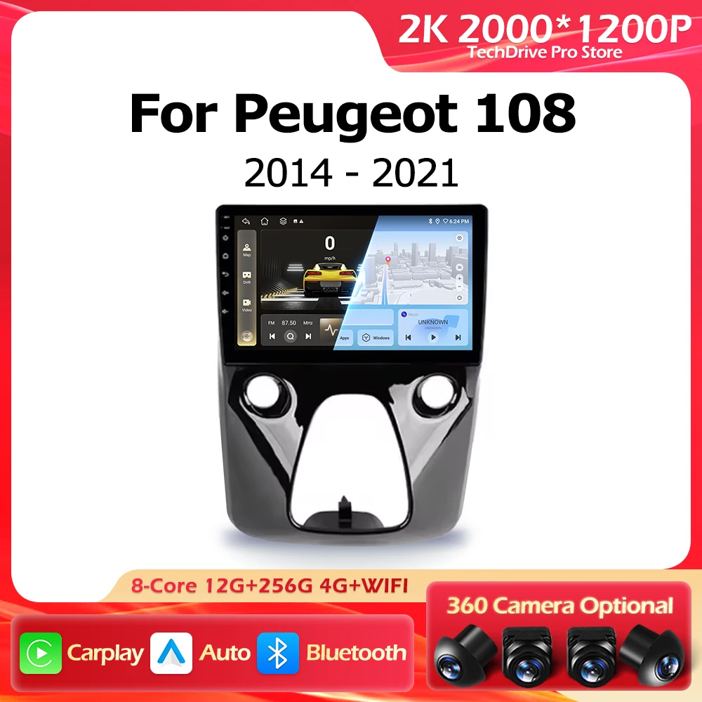 Android 16 для Peugeot 108 для Toyota Aygo B40 2014-2021 GPS 2000*1200P Wi-Fi автоматический беспроводной Carplay Bluetooth мультимедийный плеер
Android 16 для Peugeot 108 для Toyota Aygo B40 2014-2021 GPS 2000*1200P Wi-Fi автоматический беспроводной Carplay Bluetooth мультимедийный плеер