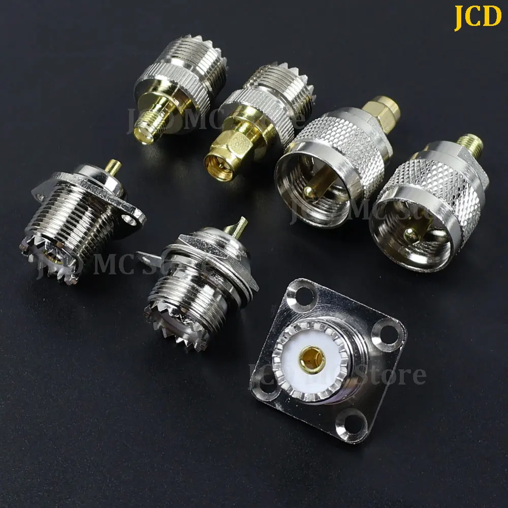 1/3/5Pcs UHF Female SO239 UHF Male PL259 flange mount RF Connector Adapter SMA Female to UHF PL259 RF Coax Antenna Connector
1/3/5Pcs UHF Female SO239 UHF Male PL259 flange mount RF Connector Adapter SMA Female to UHF PL259 RF Coax Antenna Connector