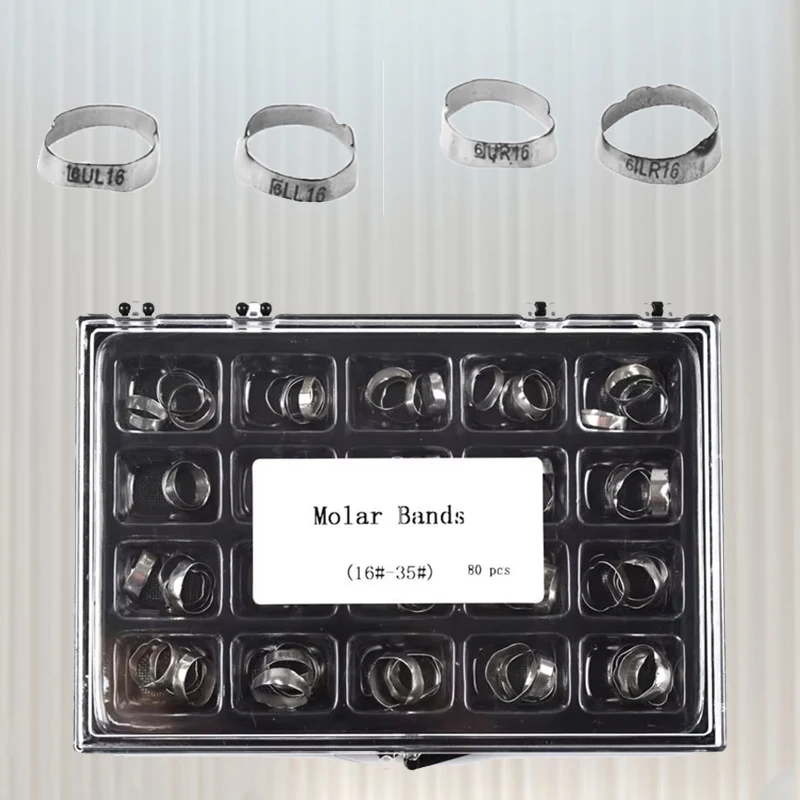 80Pcs Orthodontic Molar Bands MBT/ROTH 16#-35# Dental Arch Wire Rings Straight Plain Band Orthodontics Tools
80Pcs Orthodontic Molar Bands MBT/ROTH 16#-35# Dental Arch Wire Rings Straight Plain Band Orthodontics Tools