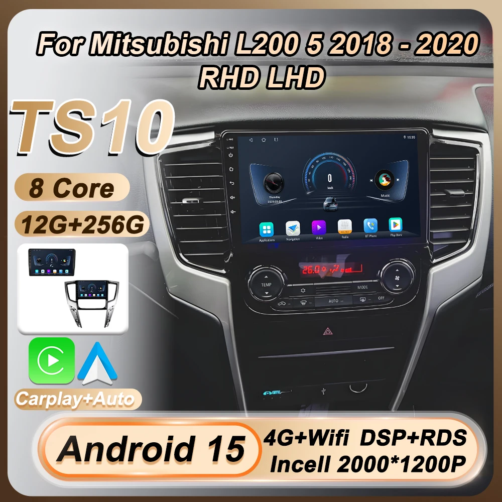 Android 15 Carplay Stereo Head Unit For Mitsubishi L200 5 2018 - 2020 RHD LHD Car Radio Multimedia Video Player Touch Screen GPS
Android 15 Carplay Stereo Head Unit For Mitsubishi L200 5 2018 - 2020 RHD LHD Car Radio Multimedia Video Player Touch Screen GPS