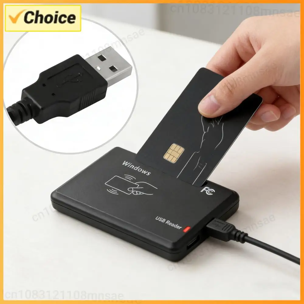 Smart RFID Card Reader 13.56MHz NFC Contactless Reader with USB Interface Access Control Encrypted Programmer IC Access Control
Smart RFID Card Reader 13.56MHz NFC Contactless Reader with USB Interface Access Control Encrypted Programmer IC Access Control