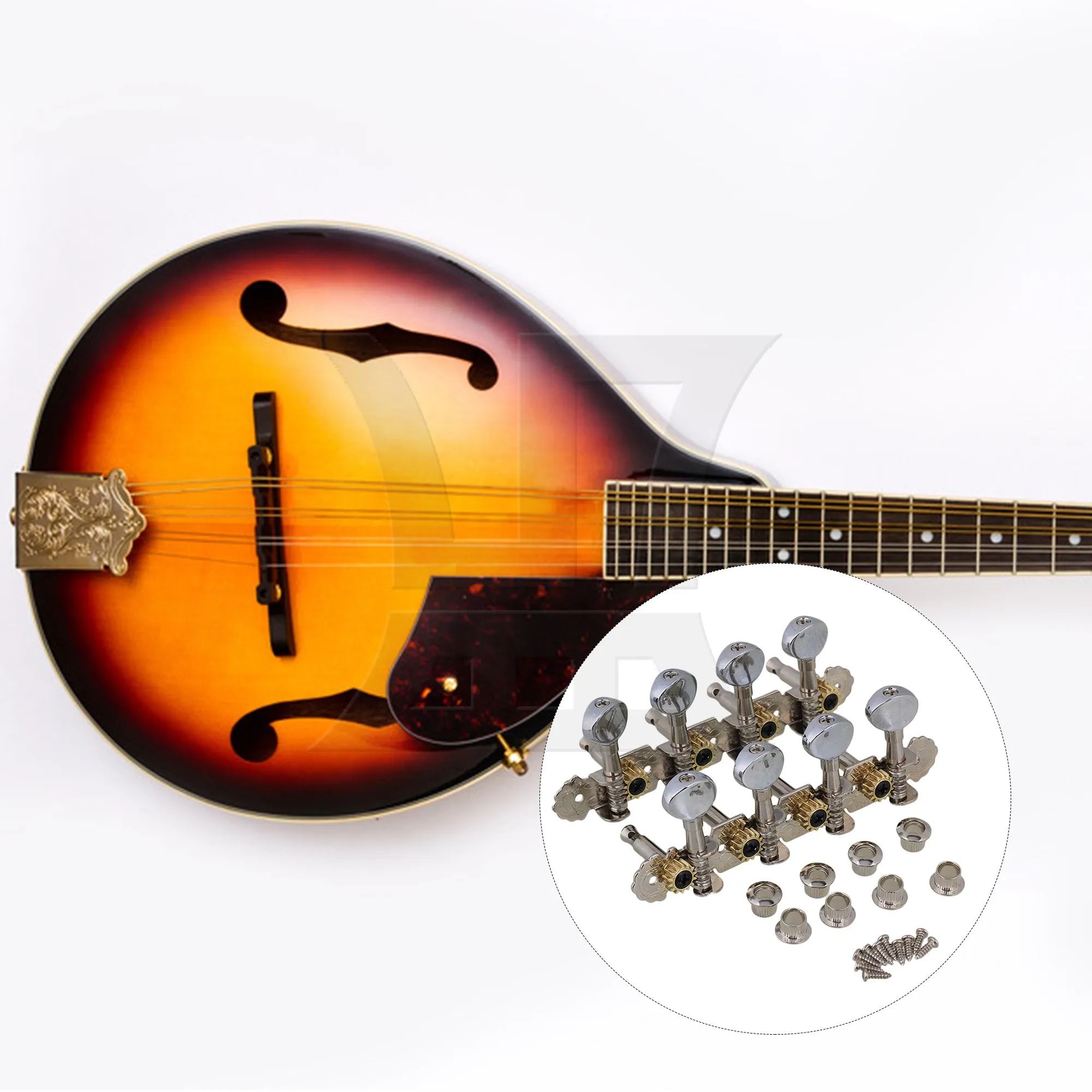 Yibuy 4pcs Mandolin String Tuning Peg Suitable for Mandolin Tuning