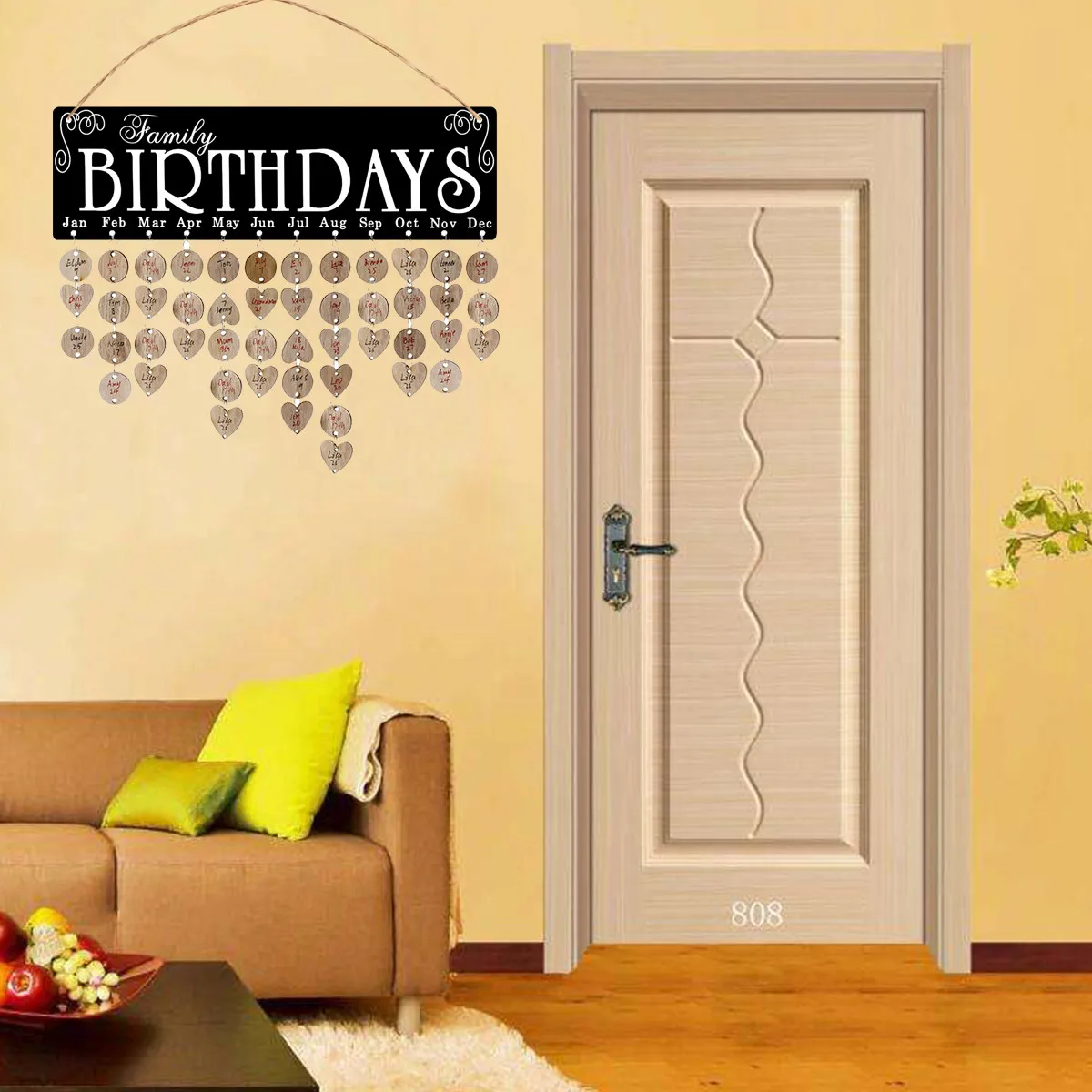 Wooden Hanging Birthday Planner Board Red Hearts Round Discs DIY String Reminder Calendar Notice Board Home Ornament Decor
Wooden Hanging Birthday Planner Board Red Hearts Round Discs DIY String Reminder Calendar Notice Board Home Ornament Decor