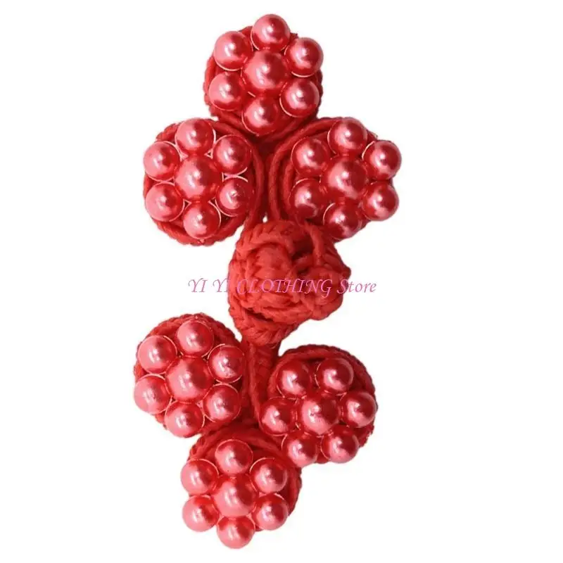 N5KF Chinese Round Color Beads Knot Buttons Chinese Cardigan Decorative Sewing Crafts
N5KF Chinese Round Color Beads Knot Buttons Chinese Cardigan Decorative Sewing Crafts