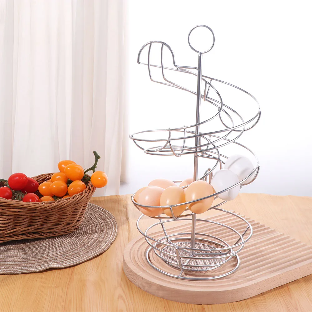 Easy To Carry Iron Spiral Egg Holder Stable Base Large Capacity Metal Egg Dispenser Save Space Egg Storage Rack Easter
Easy To Carry Iron Spiral Egg Holder Stable Base Large Capacity Metal Egg Dispenser Save Space Egg Storage Rack Easter