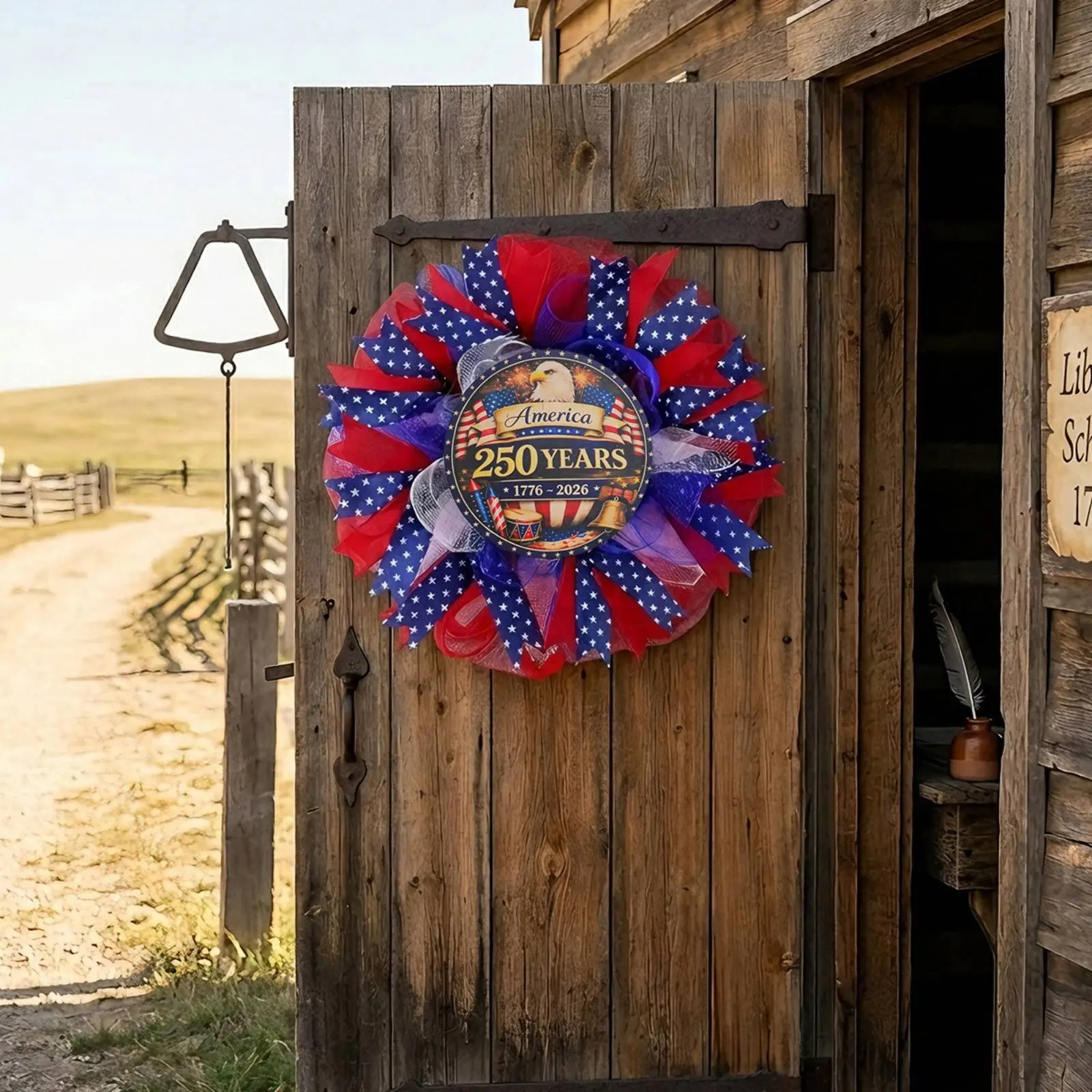 Mesh Wreath Outdoor Decoration Patriotic Wreath Holiday Decor Easy to Hang Festive Banner for Pet Lovers, Yard, Patio
Mesh Wreath Outdoor Decoration Patriotic Wreath Holiday Decor Easy to Hang Festive Banner for Pet Lovers, Yard, Patio