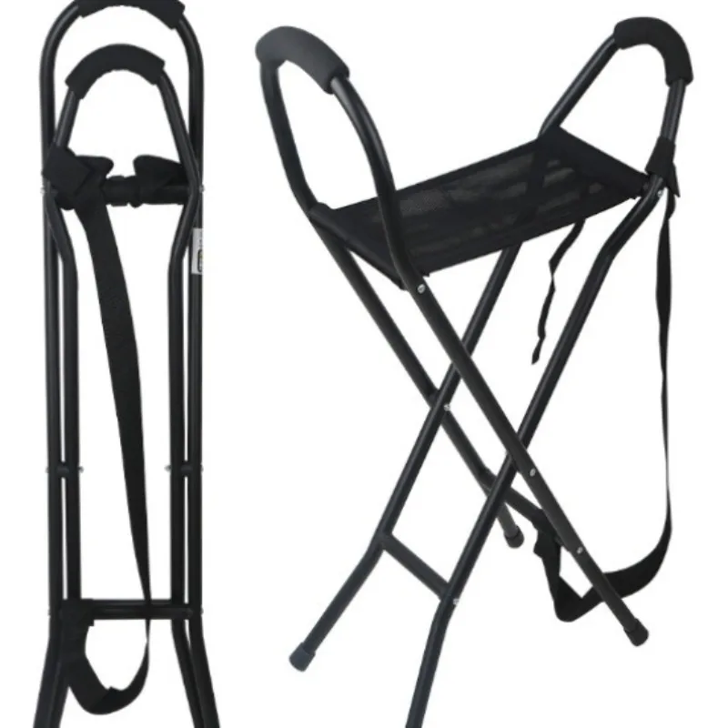 Aluminum alloy lightweight four-legged crutch stool for the elderly foldable carrying cane chair for the elderly crutch stool
Aluminum alloy lightweight four-legged crutch stool for the elderly foldable carrying cane chair for the elderly crutch stool