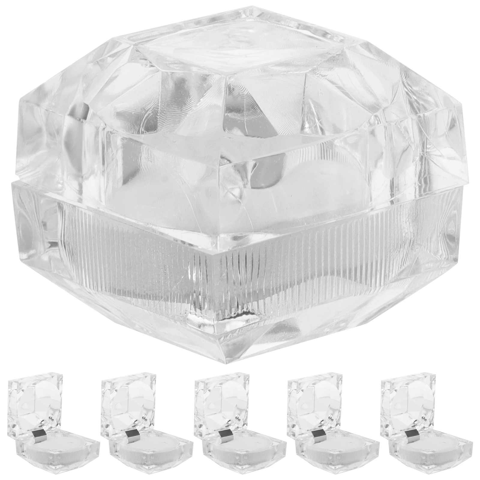 10pcs Acrylic Jewelry Boxes for Rings Earrings Storage ganizer Travel Small Containers Engagement Wedding Proposal Display
10pcs Acrylic Jewelry Boxes for Rings Earrings Storage ganizer Travel Small Containers Engagement Wedding Proposal Display