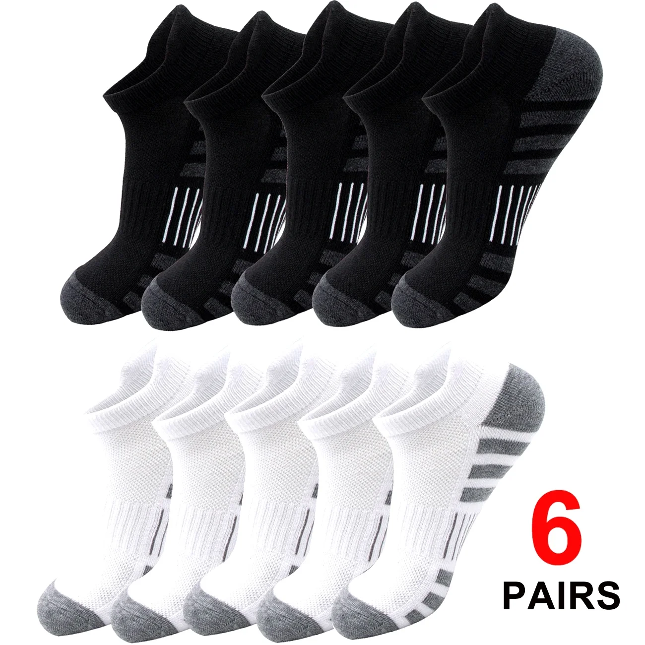6/24Pairs Ankle Athletic Running Socks Cushioned Breathable Low Cut Sports Tab Socks For Men And Women
6/24Pairs Ankle Athletic Running Socks Cushioned Breathable Low Cut Sports Tab Socks For Men And Women