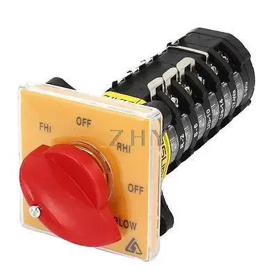 AV380V 25A Panel One Phase Rotary Selector Cam Changerover Switch SZW25-6
AV380V 25A Panel One Phase Rotary Selector Cam Changerover Switch SZW25-6