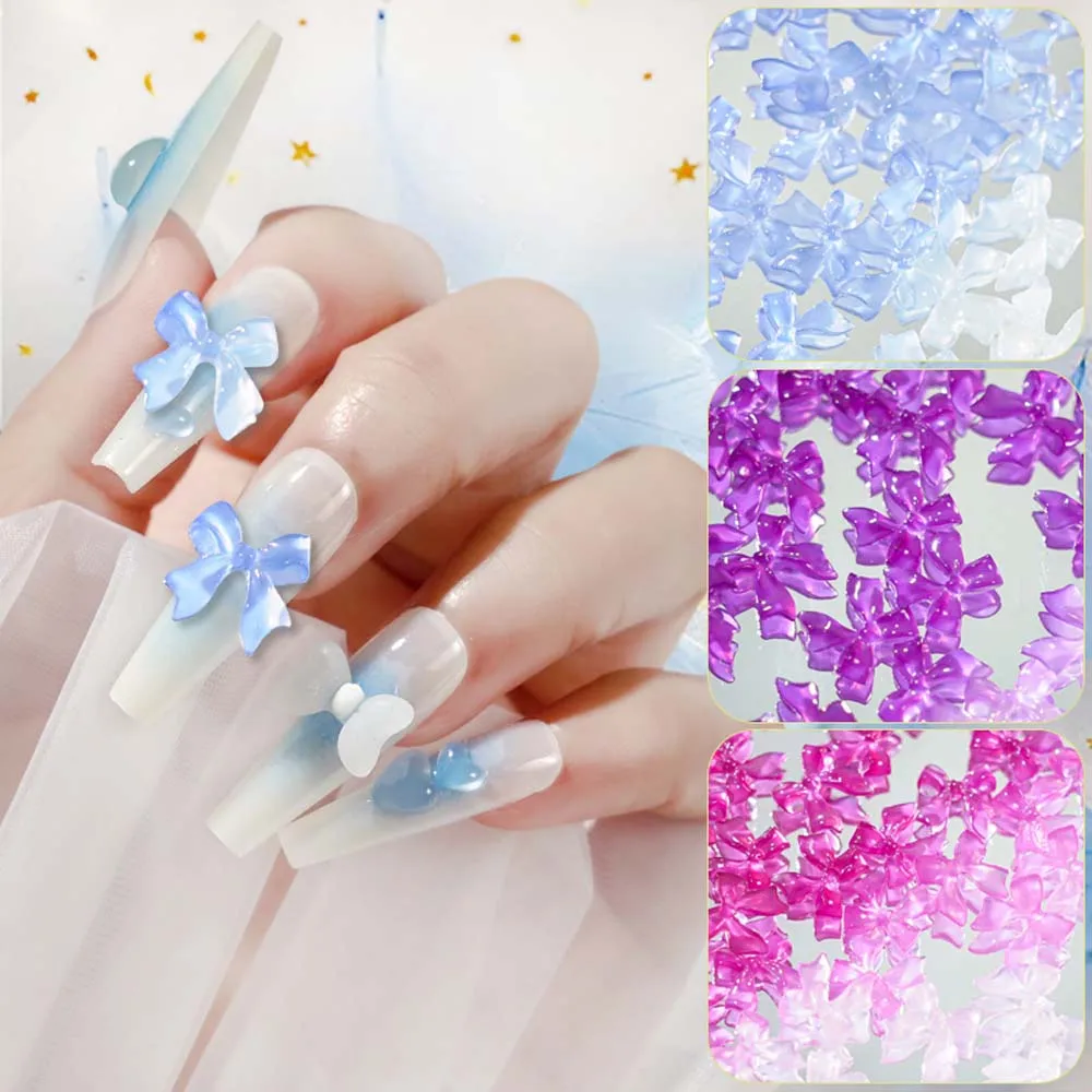 100pcs UV Sensitive Light Color Change Nail Art Charms 3D Ice Transparent Bowknot Ribbon Rhinestones Decoration DIY Nail Parts
100pcs UV Sensitive Light Color Change Nail Art Charms 3D Ice Transparent Bowknot Ribbon Rhinestones Decoration DIY Nail Parts