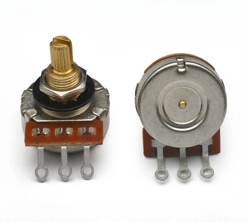 250K/500K Guitar Pots 19mm Long Split Shaft Guitar Potentiometer A500K/B500K Volume/Tone Potentiometer for Electric Guitar
250K/500K Guitar Pots 19mm Long Split Shaft Guitar Potentiometer A500K/B500K Volume/Tone Potentiometer for Electric Guitar