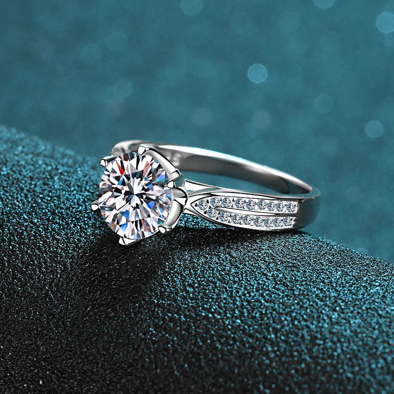 3 Carat Women Wedding VVS1 D Color Moissanite Diamond Ring, Platinum PT950 Engagement Ring Anniversary Day Gift for Girlfriend
3 Carat Women Wedding VVS1 D Color Moissanite Diamond Ring, Platinum PT950 Engagement Ring Anniversary Day Gift for Girlfriend