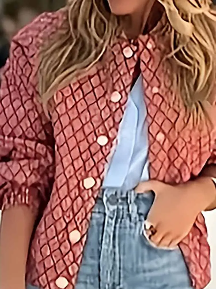 Женская куртка с принтом в стиле ретро, повседневная однобортная верхняя одежда, мода 2025, бейсбольное пальто с длинными рукавами High Street
Женская куртка с принтом в стиле ретро, повседневная однобортная верхняя одежда, мода 2025, бейсбольное пальто с длинными рукавами High Street