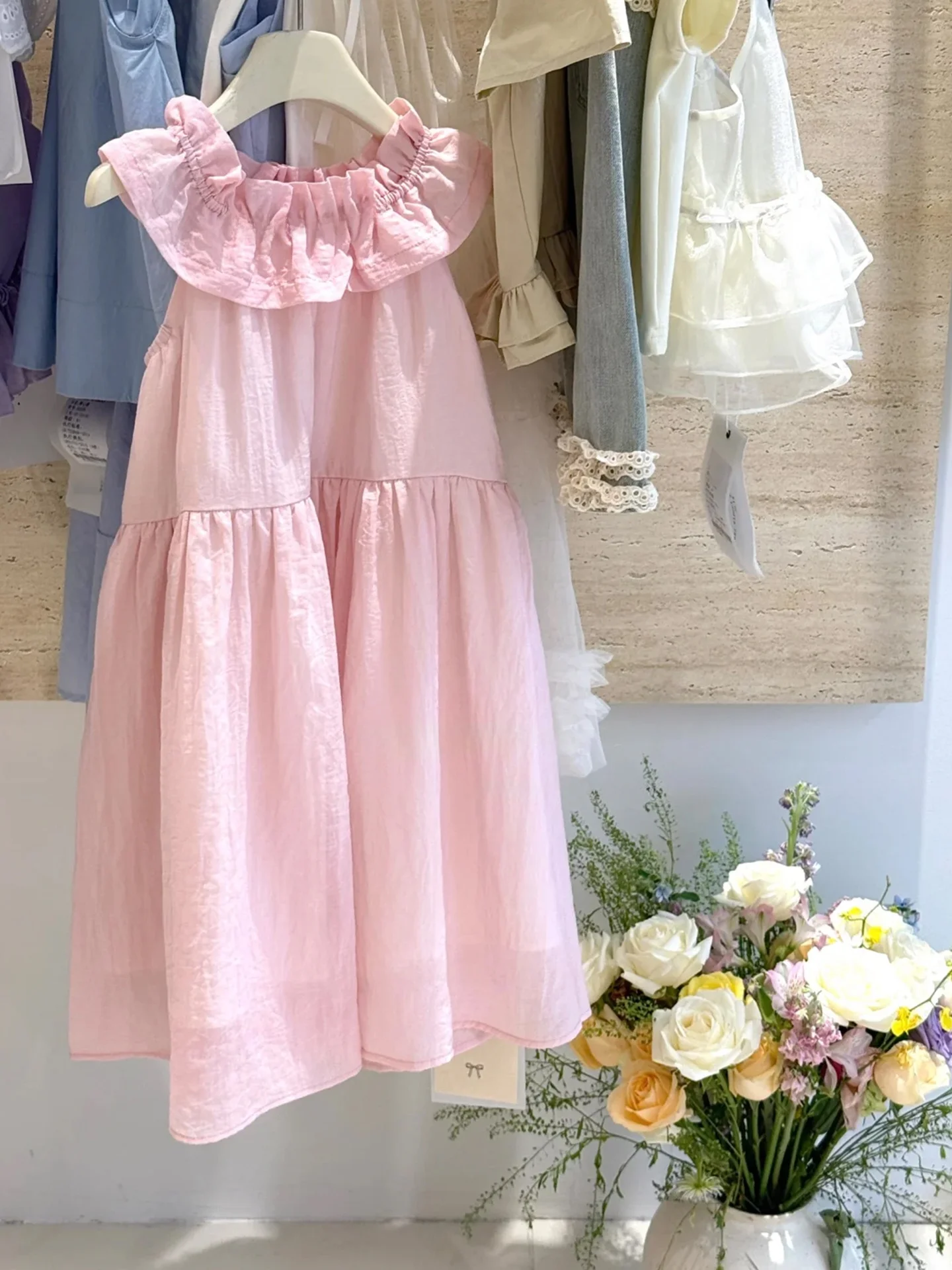 Girls Knee-Length Vest Dress Sweet Pink Summer Children's Clothing Casual Style Mid-Low Waist Other Material Fashionable Trend
Girls Knee-Length Vest Dress Sweet Pink Summer Children's Clothing Casual Style Mid-Low Waist Other Material Fashionable Trend