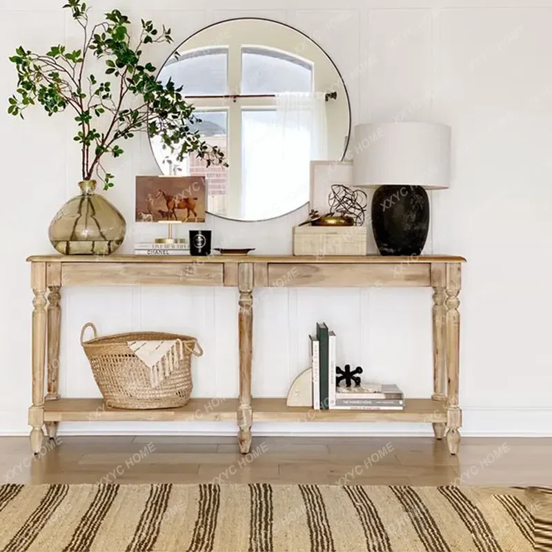 JYAX65 Solid Wood Retro And Old Wall Decoration Table, Entrance Entrance Table Can Be Customized
JYAX65 Solid Wood Retro And Old Wall Decoration Table, Entrance Entrance Table Can Be Customized