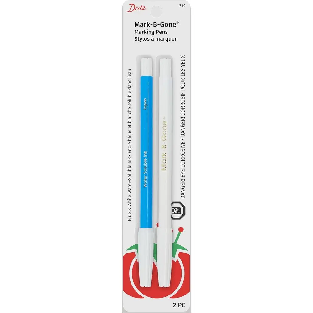 Dual-Color Erasable Marker Set, Blue and White
Dual-Color Erasable Marker Set, Blue and White