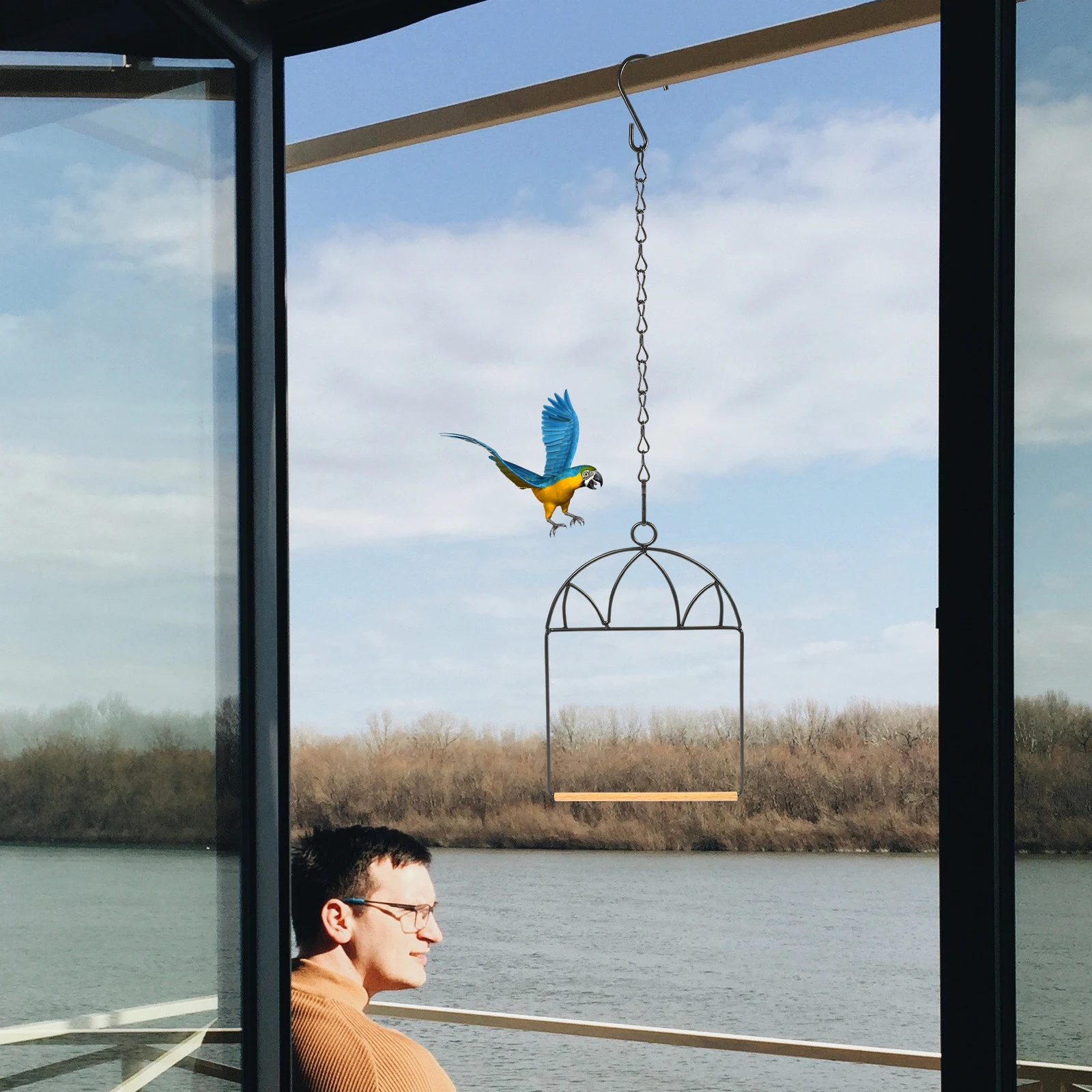 3 set Portable Stand Metal Frame Hummingbird Metal Frame Bird Swing Perch Rack Parrot Train Station Bird Supplies Safe Material
3 set Portable Stand Metal Frame Hummingbird Metal Frame Bird Swing Perch Rack Parrot Train Station Bird Supplies Safe Material