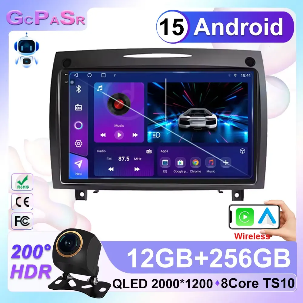 Android 15 Carplay Car Radio For Mercedes Benz SLK class R171 SLK200 SLK280 SLK300 2000 - 2011 Navigation GPS Multimedia Player
Android 15 Carplay Car Radio For Mercedes Benz SLK class R171 SLK200 SLK280 SLK300 2000 - 2011 Navigation GPS Multimedia Player