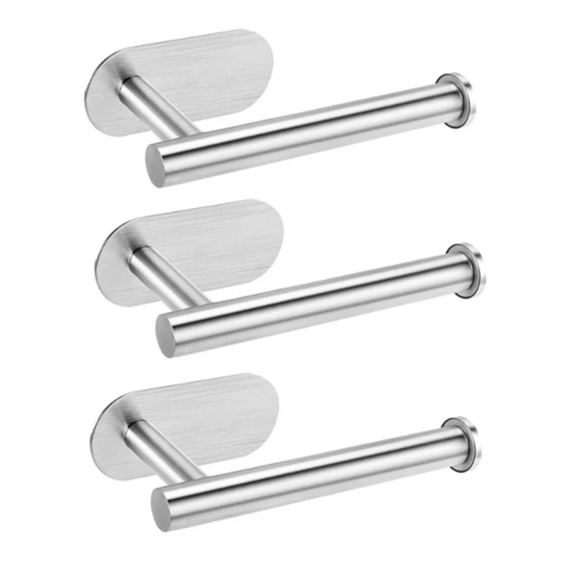 AD23-3Pcs Without Drilling Toilet Roll Holder Self-Adhesive Roll Paper Holder Steel Tissue Holder For Bathroom Kitchen
AD23-3Pcs Without Drilling Toilet Roll Holder Self-Adhesive Roll Paper Holder Steel Tissue Holder For Bathroom Kitchen