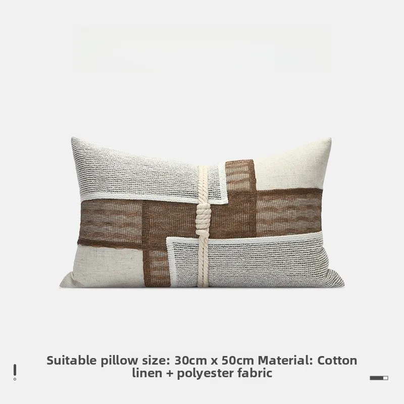 Handmade Pillow Chinese Sle Sofa Decorative Cuion with Braided Rope High End Homestay Living Room Decor
Handmade Pillow Chinese Sle Sofa Decorative Cuion with Braided Rope High End Homestay Living Room Decor